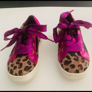 Nina Lizzet, New Without Tags, Girls Leopard Print Sneakers